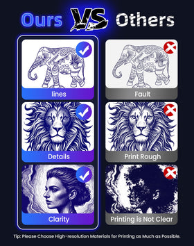 vretti P84 printed stencil detail showing fine lines and improved accuracy