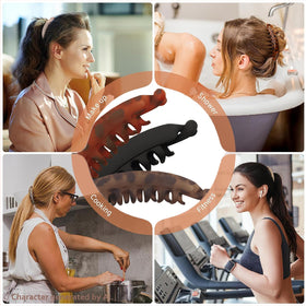 Vrose Flosi worn low against headrest preventing pressure and hair dents