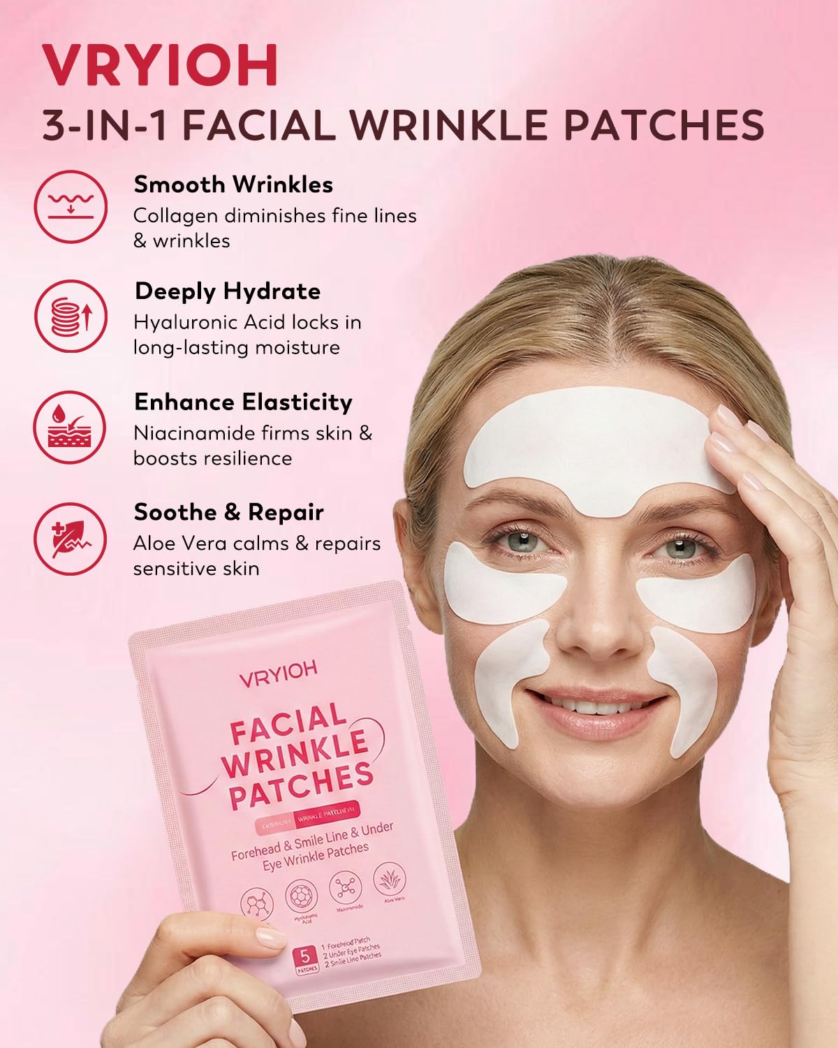 Vryioh close-up hydrogel texture highlighting adhesive and hydration