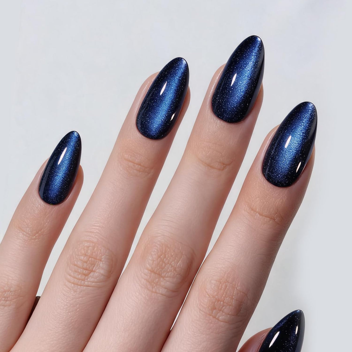 VSALON front packaging showing blue cat eye nails and included kit benefits