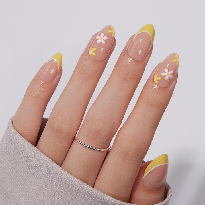 VSALON front packaging showing lemon yellow French tip set and kit benefits