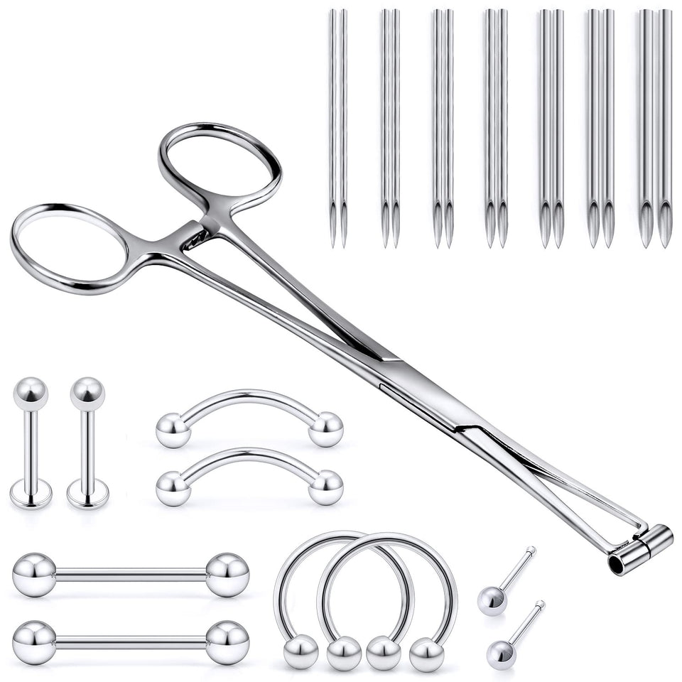 Vsnnsns forceps front view showing polished surgical steel and secure grip