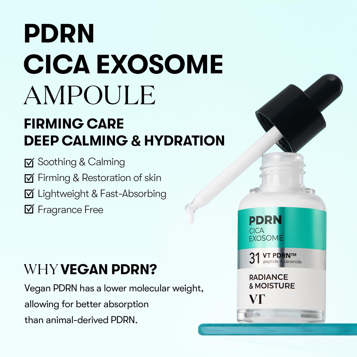 VT COSMETICS dropper dispensing serum illustrating precise application control