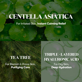 VT COSMETICS application on hand demonstrating smooth spreadability and calming effect