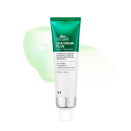 VT COSMETICS Cica Cream Plus front jar showing compact design and hydration benefit