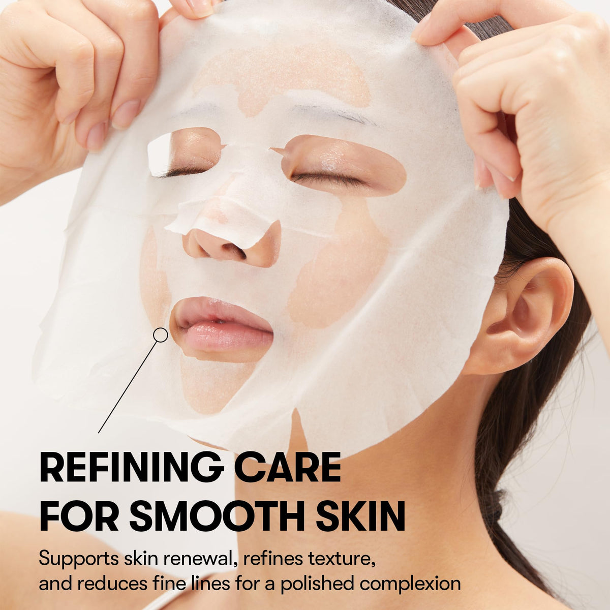 VT COSMETICS mask being applied on face illustrating easy five-minute use