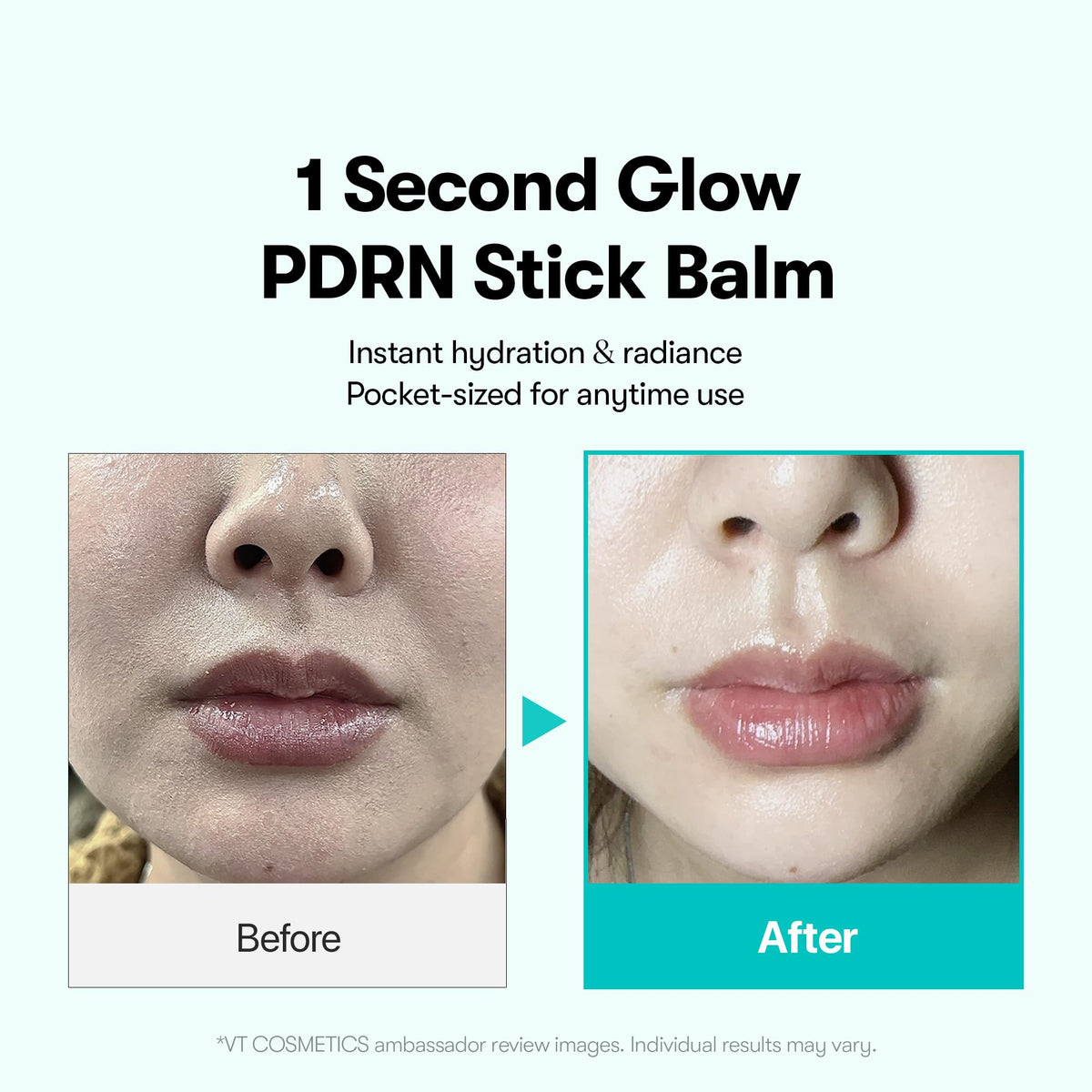 VT COSMETICS ingredient label close-up highlighting PDRN and collagen for firming benefit