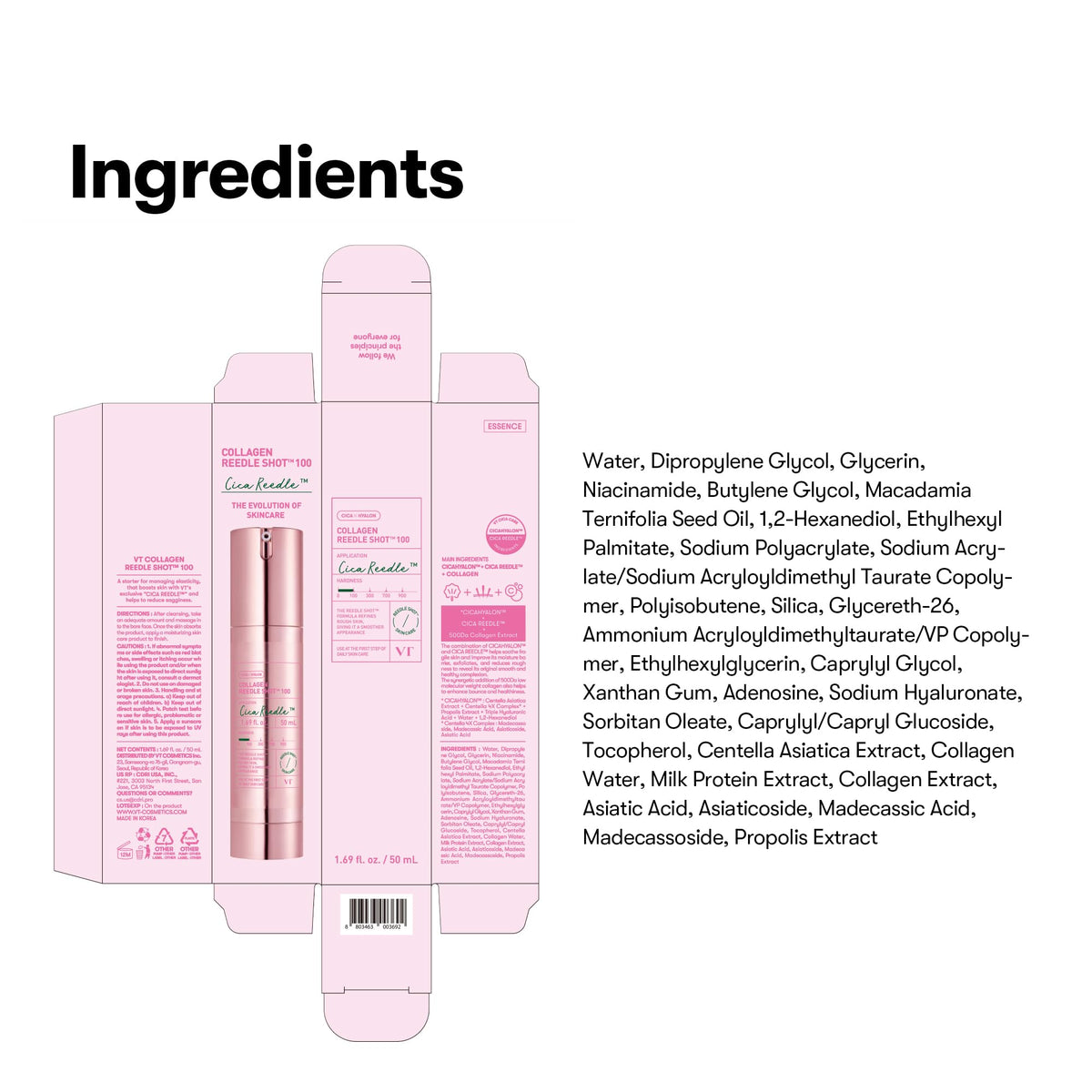 VT COSMETICS product styled on bathroom shelf suggesting daily routine