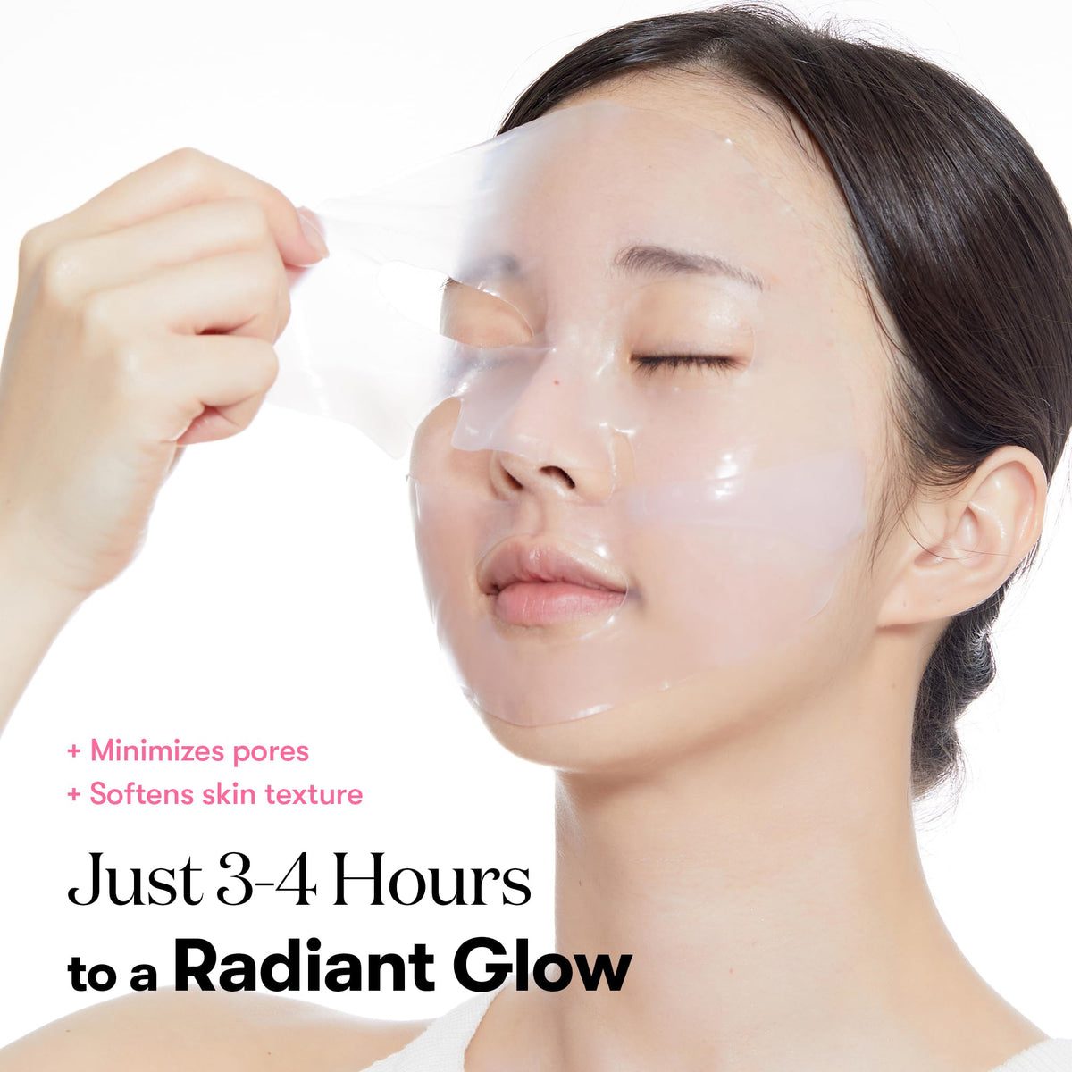 VT COSMETICS close-up of hydrogel texture for snug skin adherence