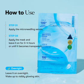 VT COSMETICS mask next to hand showing size and single-dose scale