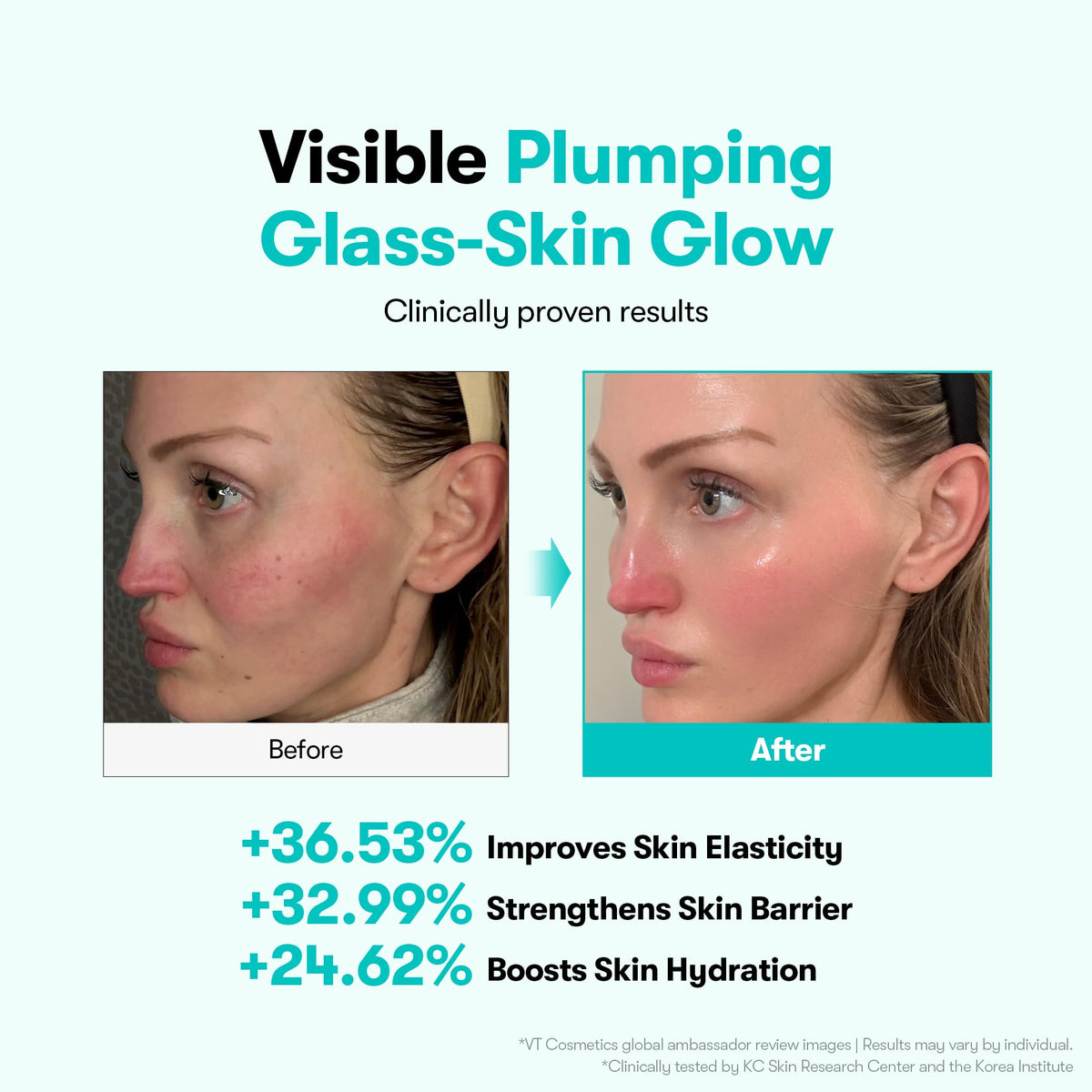 VT COSMETICS ingredient label view highlighting vegan PDRN source