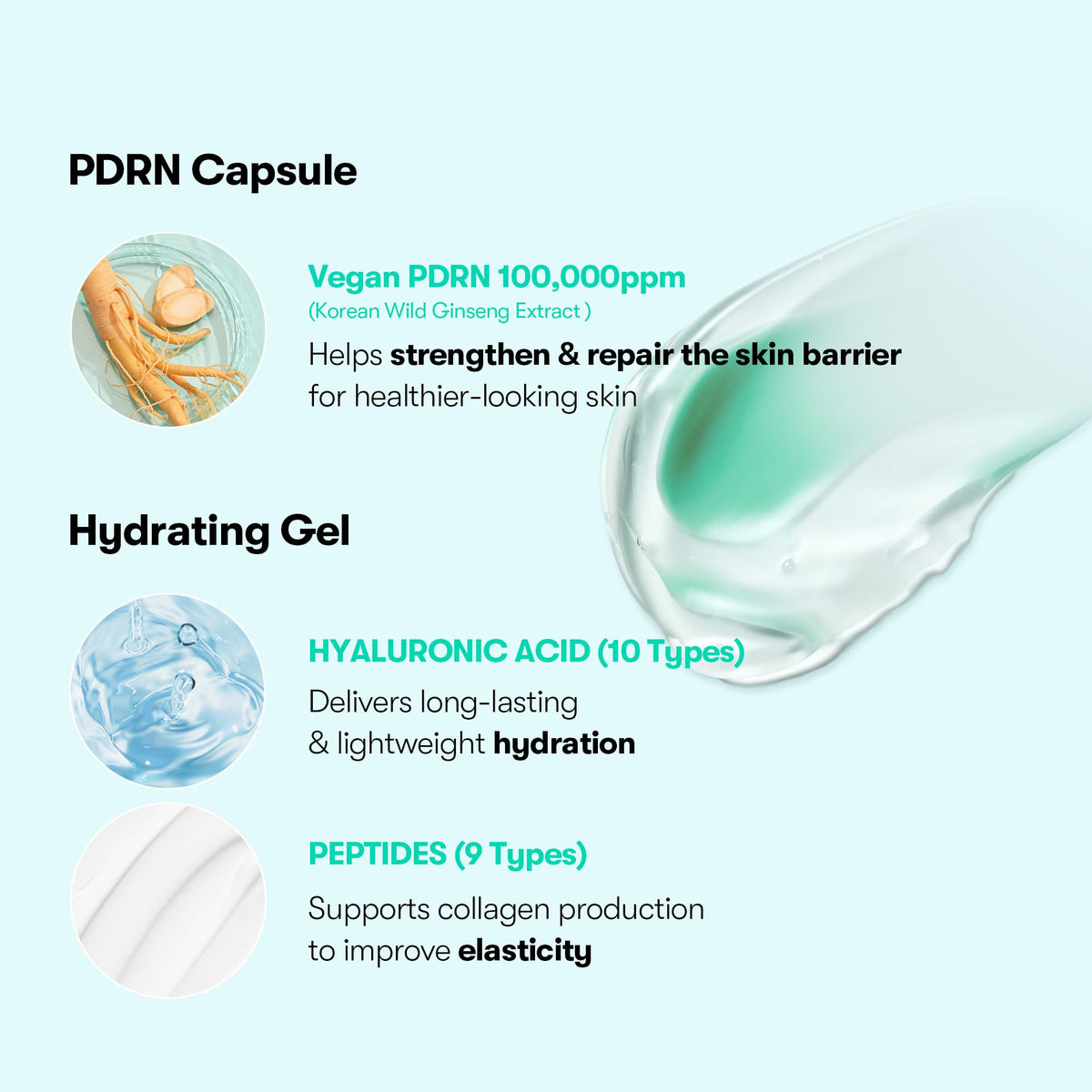 VT COSMETICS close-up of key ingredients highlighting barrier support