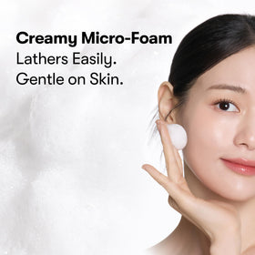 VT COSMETICS cleanser in hand foaming to show soft application