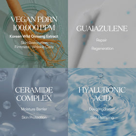 VT COSMETICS azulene capsule detail highlighting blue capsule for calming hydration and soothing feel