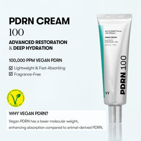 VT COSMETICS texture close-up on spoon displaying lightweight, creamy consistency for quick absorption