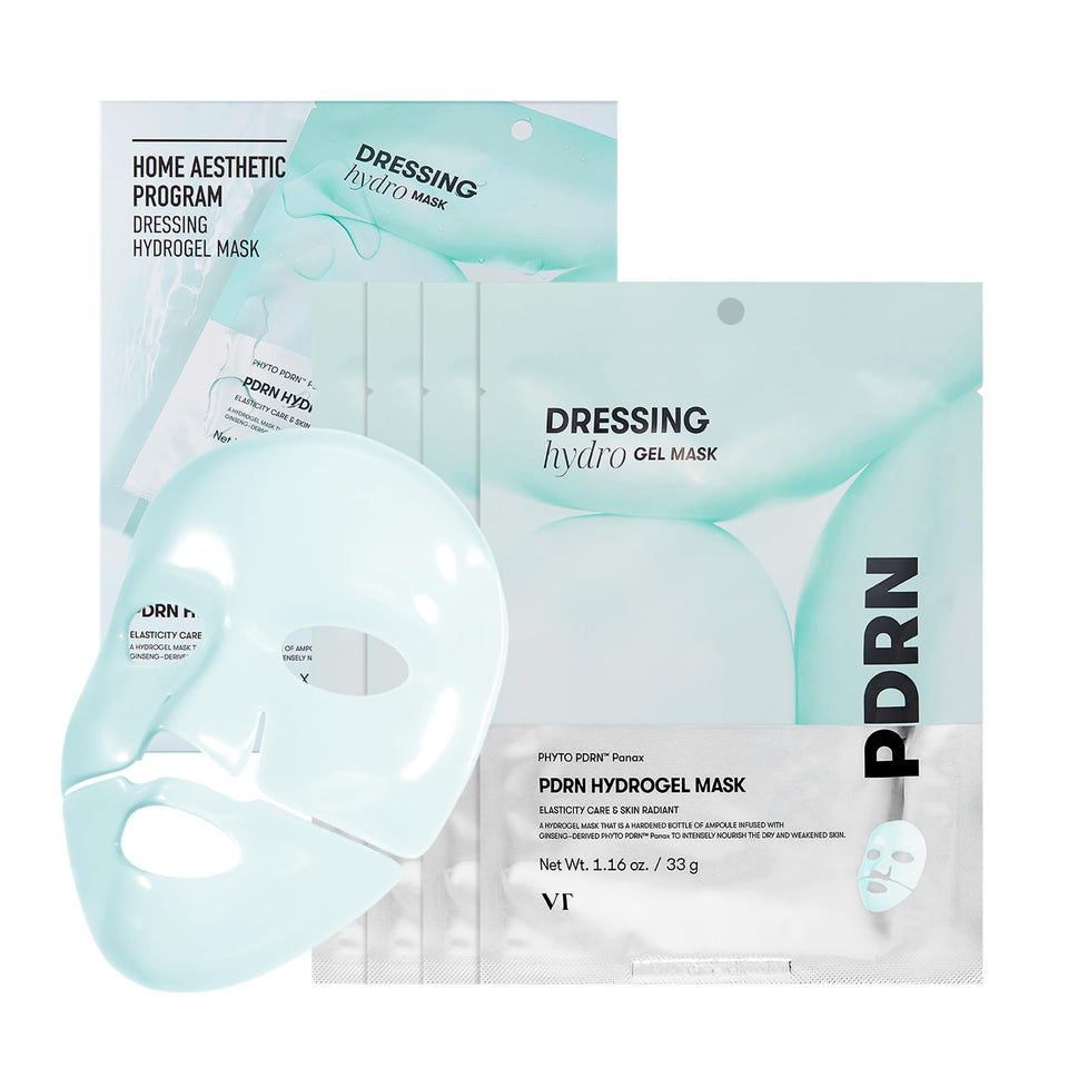 VT COSMETICS front packaging showing vegan hydrogel mask set benefits