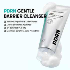 VT COSMETICS creamy micro-foam texture demonstrating gentle cleanse