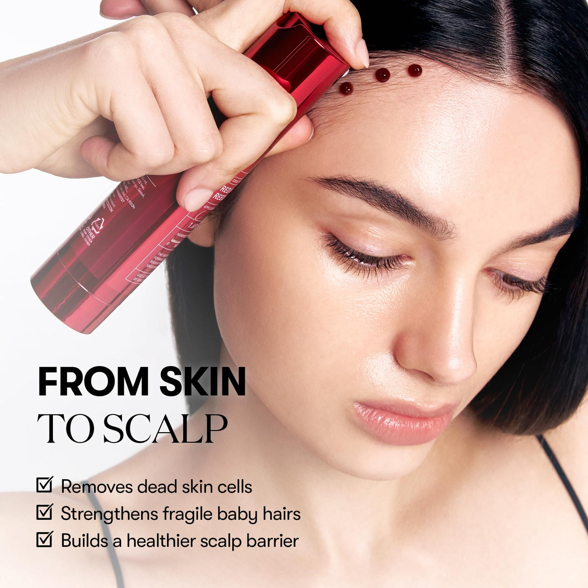 VT COSMETICS serum applied on hand to show spreadability and visible quick absorption benefit
