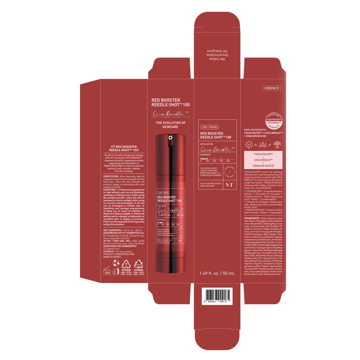 VT COSMETICS bottle staged in a bathroom routine highlighting daily-use convenience and layering