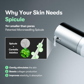 VT COSMETICS Reedle Shot held in hand to show size and travel-friendly benefit