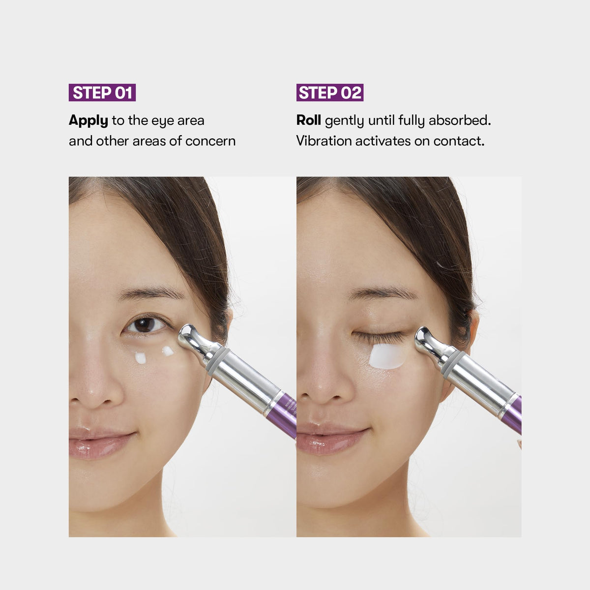 VT COSMETICS ingredient label close-up, displays peptides and hyaluronic acid benefit
