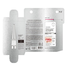 VT COSMETICS Reedle Shot model applying gloss showing high-shine finish and comfortable wear benefit