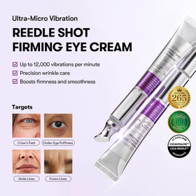 VT COSMETICS vibrating metal applicator tip close-up, provides precise soothing massage