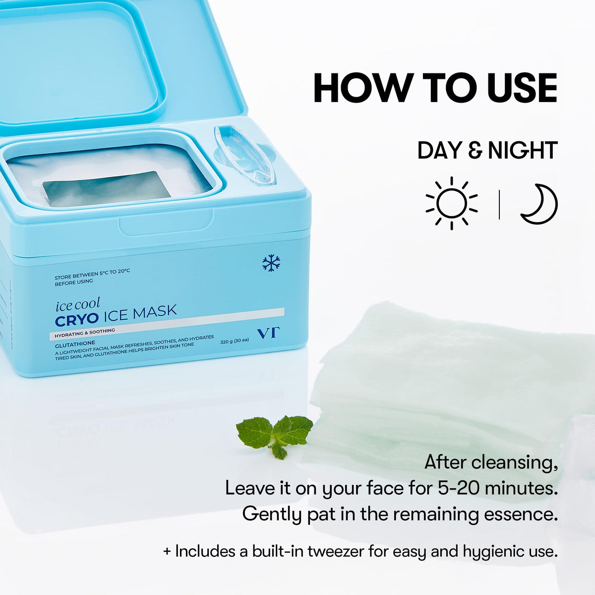 VT COSMETICS mask beside a credit card to show compact size and travel readiness