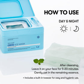 VT COSMETICS mask beside a credit card to show compact size and travel readiness