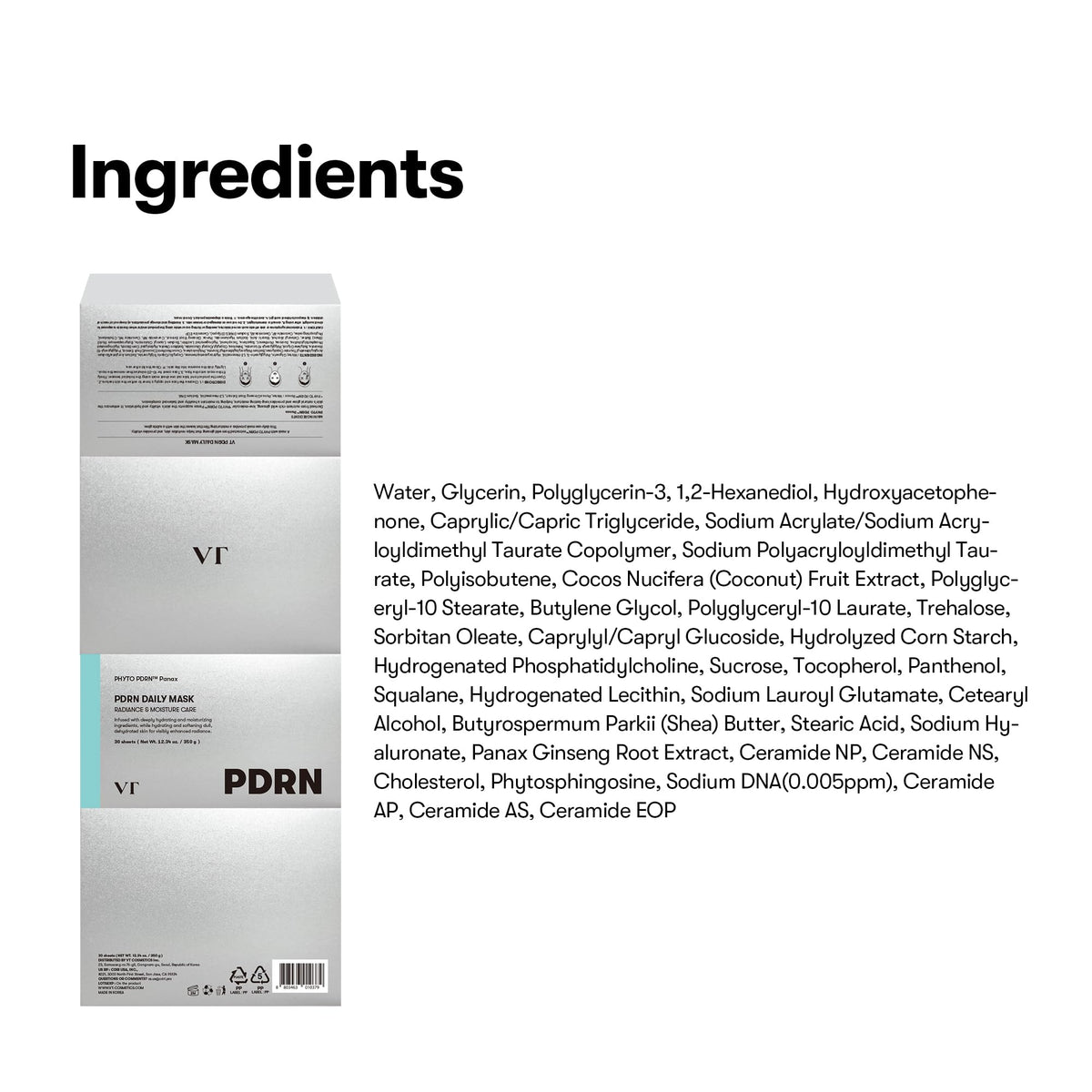 VT COSMETICS mask held in hand for scale showing compact, travel-friendly benefit