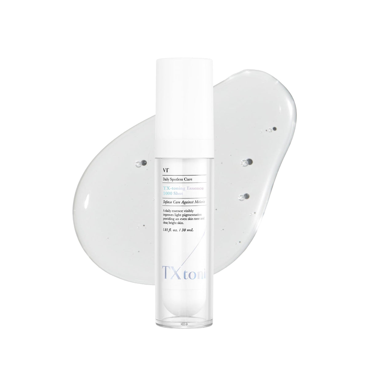 VT COSMETICS bottle front view highlighting compact travel-friendly size and brand
