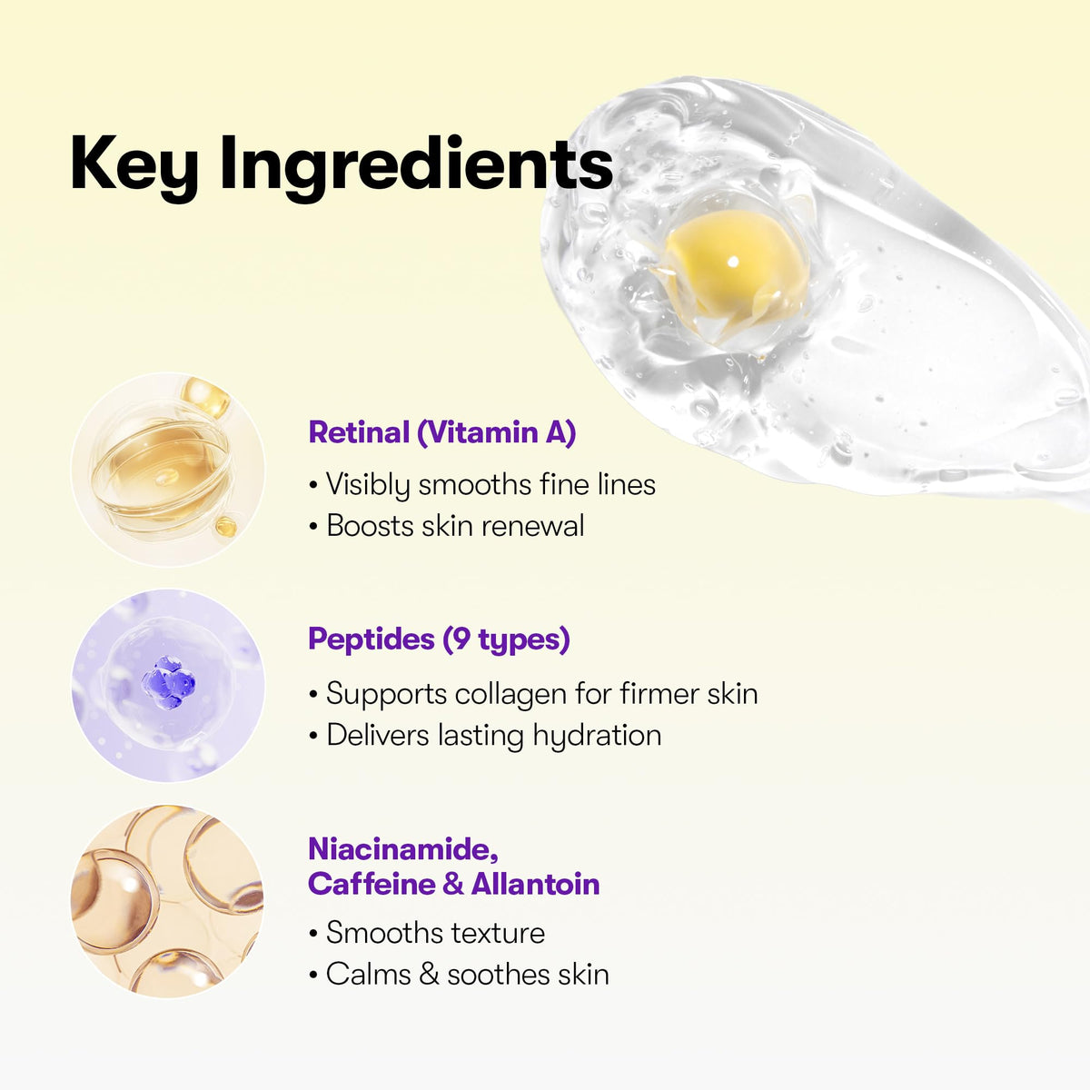 VT COSMETICS capsule cap detail and label, communicates usage clarity