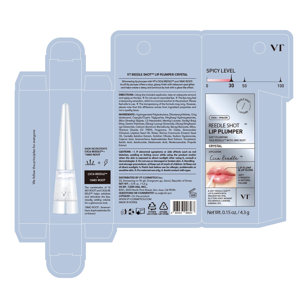 VT COSMETICS Reedle Shot lifestyle evening look adding glamorous sparkle and moisture