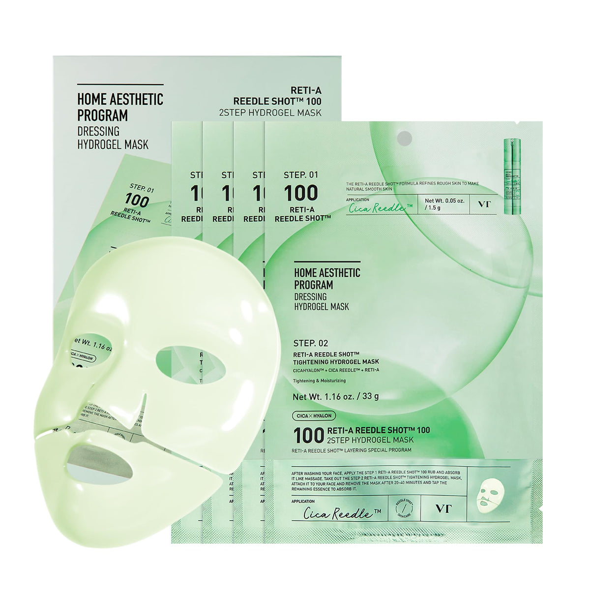 VT COSMETICS front packaging showing product and benefit of targeted elasticity care