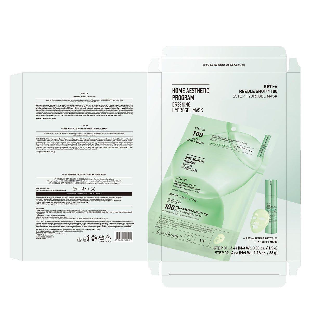 VT COSMETICS mask staged in bathroom routine suggesting easy addition to nightly care