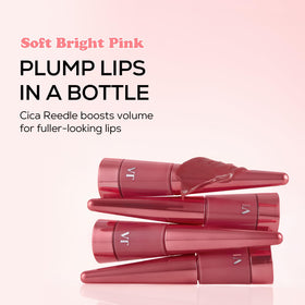 VT COSMETICS close-up of glossy texture highlighting hydrating, non-sticky finish