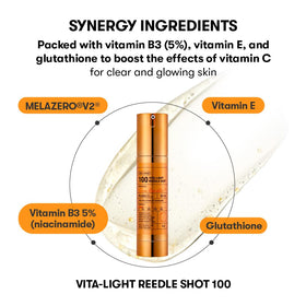 VT COSMETICS serum spread on hand illustrating fast absorption and glow