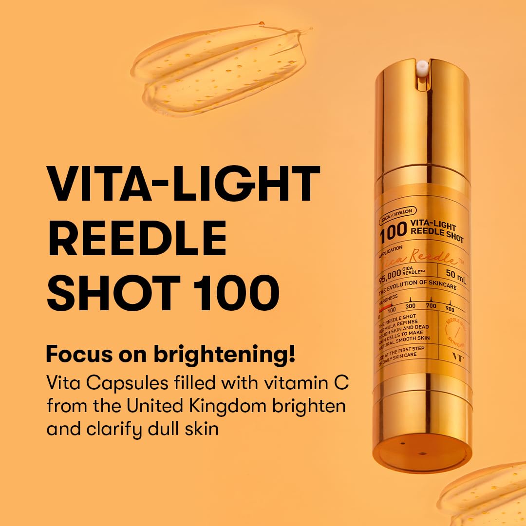 VT COSMETICS close-up of vita capsules highlighting stabilized vitamin C