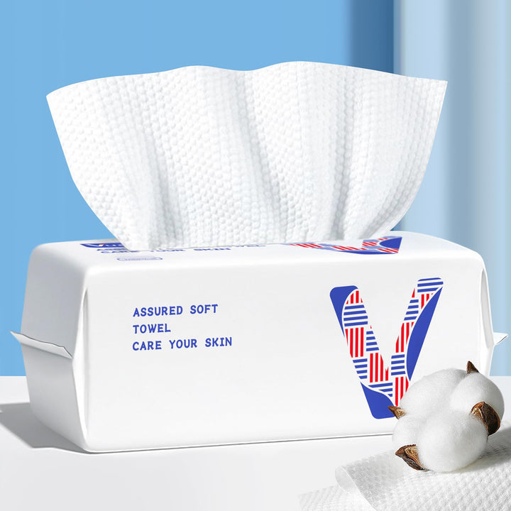 vuacepe front packaging showing 100-count biodegradable towels and product branding