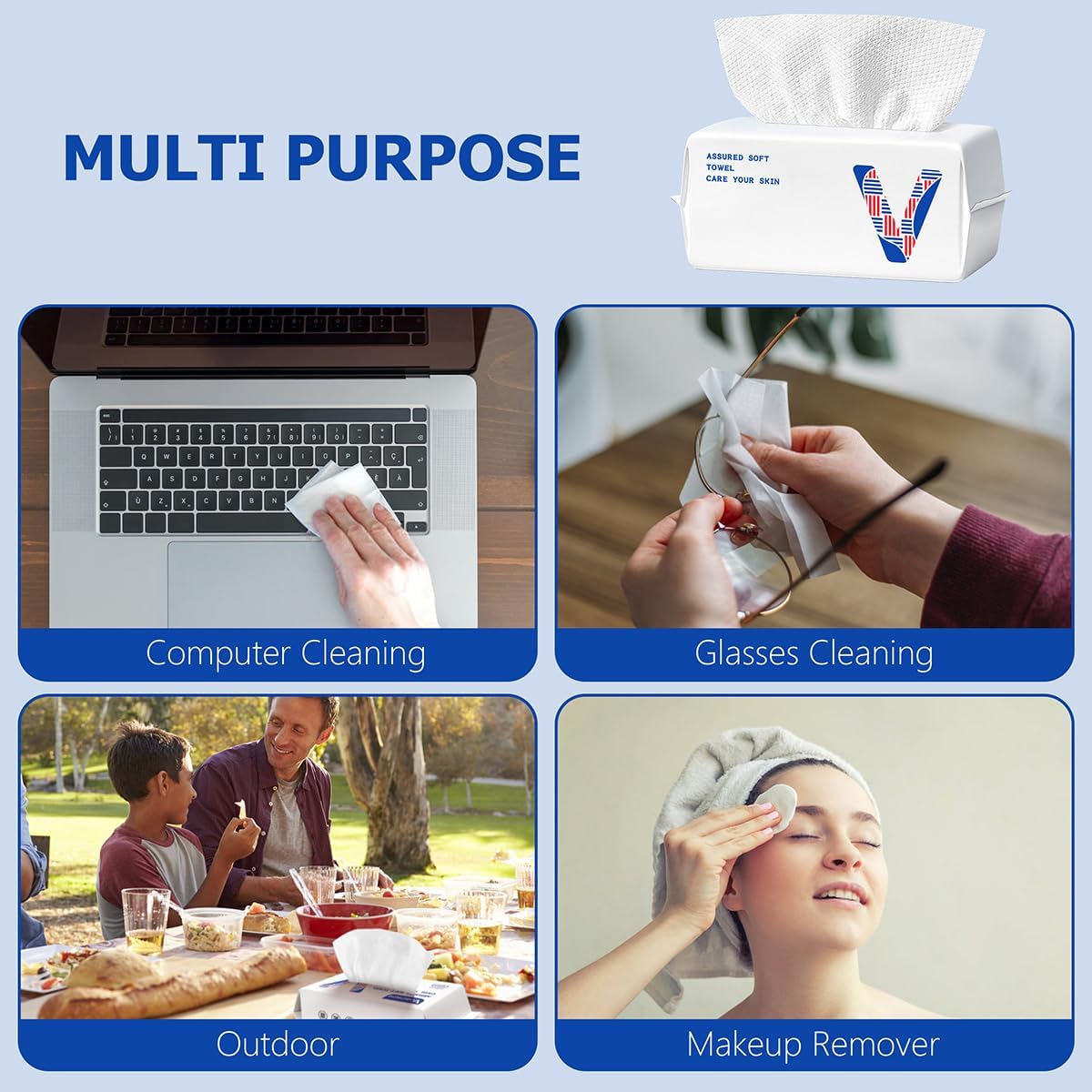 vuacepe towels packed for travel in a bathroom setting showing portability benefit