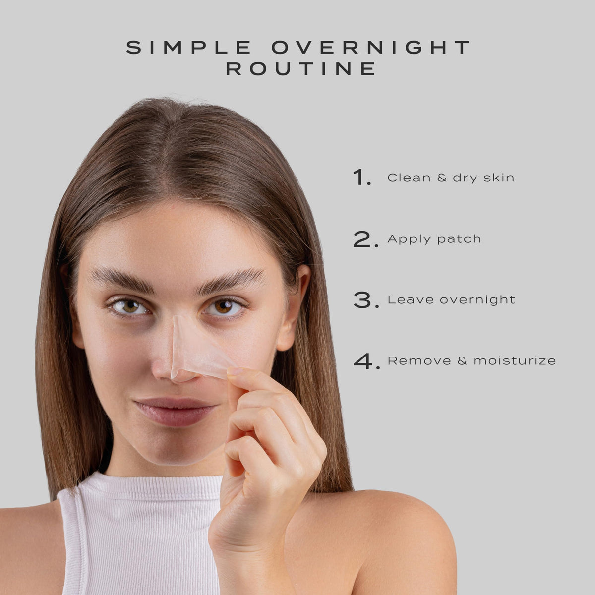 Vue before and after nose comparison showing reduced visible shine