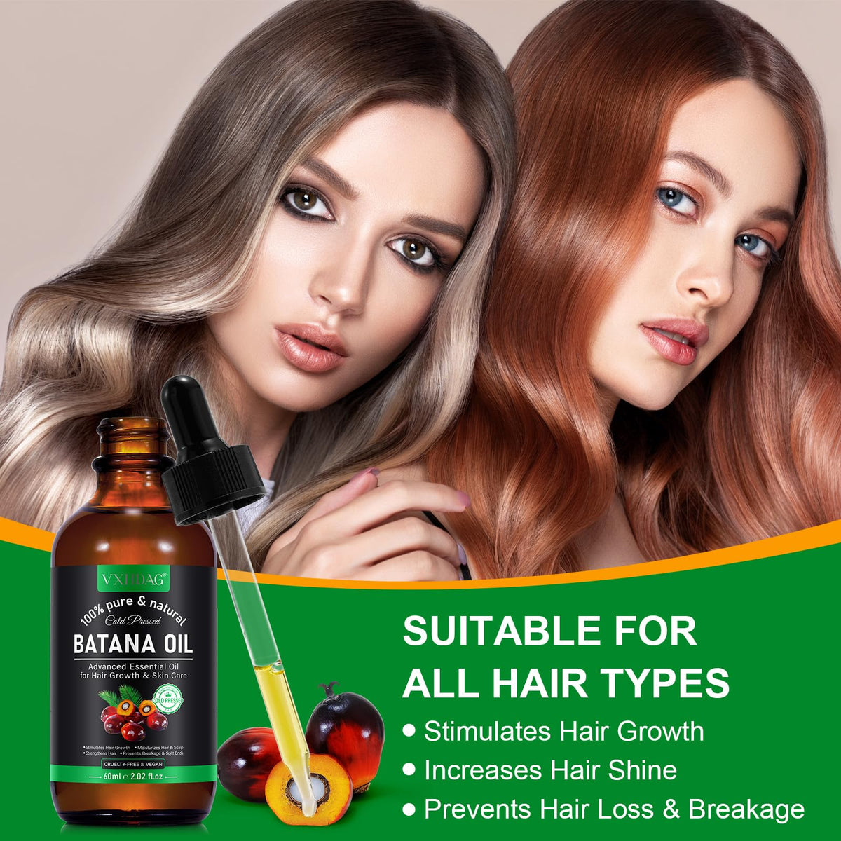 Thin lash strokes with VXHDAG Batana oil showing gentle nourishment