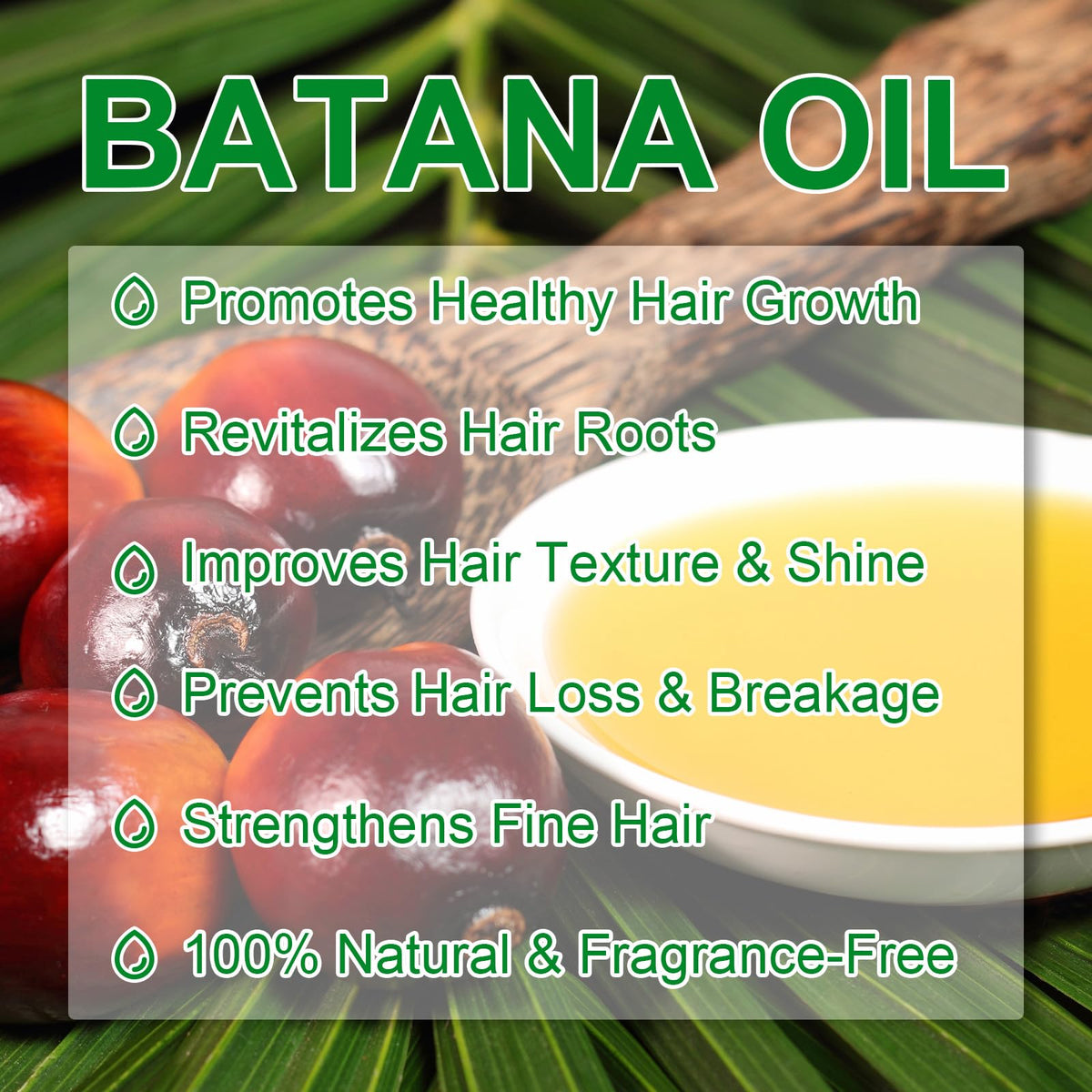 Close-up oil texture of VXHDAG Batana showing rich nourishing consistency