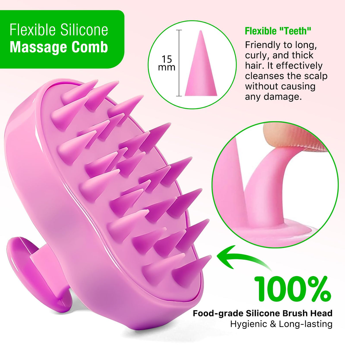 VXHDAG massager detangling wet hair for gentle distribution
