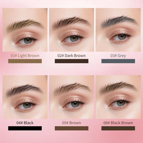 W3W dark brown swatch on skin demonstrating natural pigment and blendability