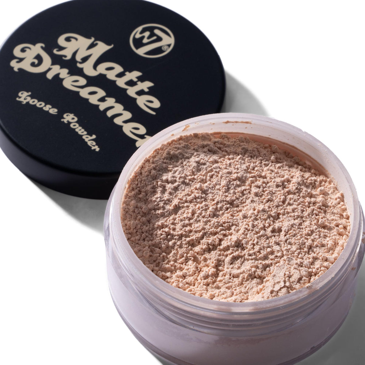 W7 Matte Dreamer close-up showing translucent mattifying texture and pore-smoothing