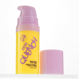 W7 Skin Quench Cuties set next to passport demonstrating travel-friendly sizes for carry-on convenience