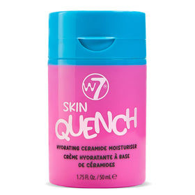 Cream texture swipe from W7 moisturizer showing lightweight spreadability and comfort