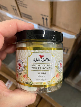 Wabi Whiffs label showing ingredients and septic-safe assurance benefit