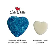 Wabi Whiffs tablet next to a coin for size comparison and easy dosing